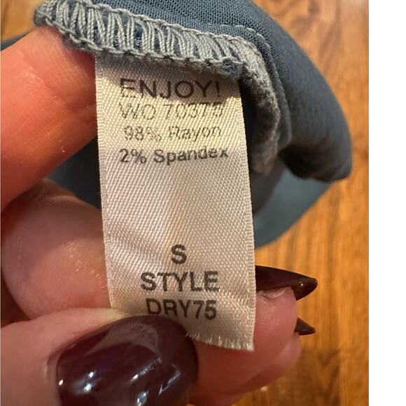 Michael Stars Women's Off Shoulder Boho Style Top – Blue, Size Small - Picture 6 of 9